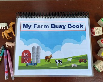 Laminated Busy Book - Etsy