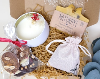 Self Care Gift Box Care Package For Her ,Unique Holiday Gift , New Mom Gift Box, Spa Gift Basket