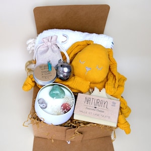 Caixa de presente pós-parto Nova caixa de presente para mamãe Pacote de cuidados pós-parto Nova caixa de cuidados para mamãe Presente para mamãe pela primeira vez Nova caixa de presente para bebê Conjunto de presente para amiga grávida