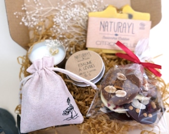 Self Care Gift Box Care Package For Her , New Mom Gift Box, Spa Gift Basket