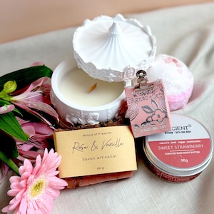 Pacote de cuidados para novas mães, presente para futuras mamães, presente para gravidez, caixa de autocuidado, caixa de presente para spa, presentes para mães, presente para ela, pacote de cuidados para ela