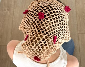 Patron Crochet Bandana Fleur Dentelle PDF | Foulard Bohème au Crochet | Fichu Crochet Foulard de Hanches | Tutoriel Facile Vidéo (Termes US)