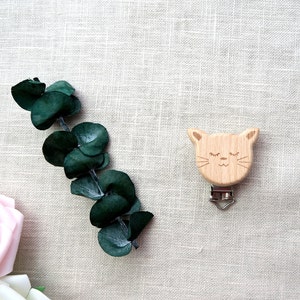 Wooden Pacifier Clip Chain Clip DIY Newborn Pacifier Chain Chat