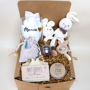 Neue Mutter Geschenkkorb -Bald Mutter sein - Erste Zeit Mutter Geschenk - Pflegepaket für Sie - Beste Freundin Geschenkbox - Erwartet Mutter Geschenk