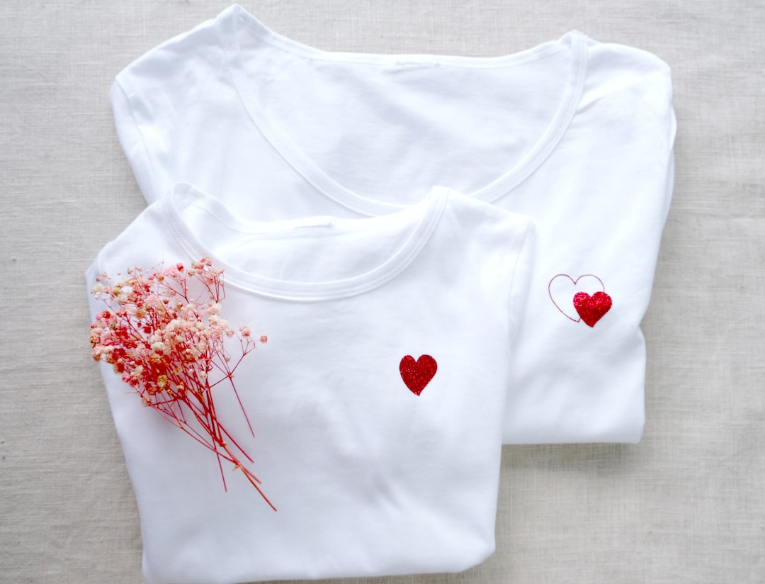 ★GRAILZ★ DOUBLE HEART TSHIRTS WHITE 그레일즈(GRAILZ) DOUBLE HEART T-SHIRTS [WHITE] - 사이즈
