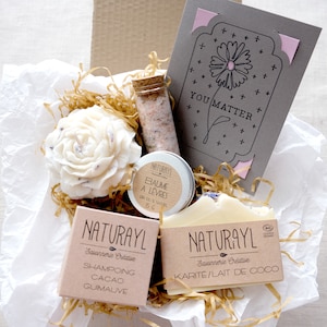 Coffret Cadeau Fetes de Meres Bien Être Coffret Detente Coffret Spa Coffret Merci Maman Coffret Je T'aime Coffret Artisanal Eco Sel de Bains
