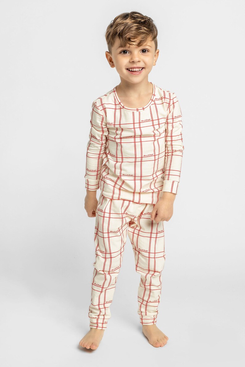 Toddler 2-Piece Solid Color Plaid Set