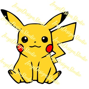 Pikachu SVG/DXF/PNG for Cricut/silhouette
