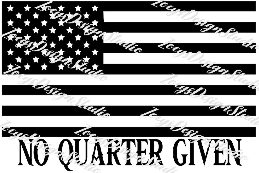 Black Flag No Quarter Given SVG/DXF Etsy