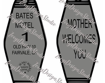 Bates Motel Key SVG Psycho movie cricut file silhouette file sublimation