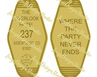 The Overlook Hotel Key SVG  The Shining Hotel/Motel key cricut file silhouette file Sublimation