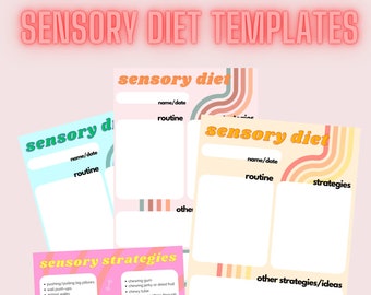 Sensory Diet Template