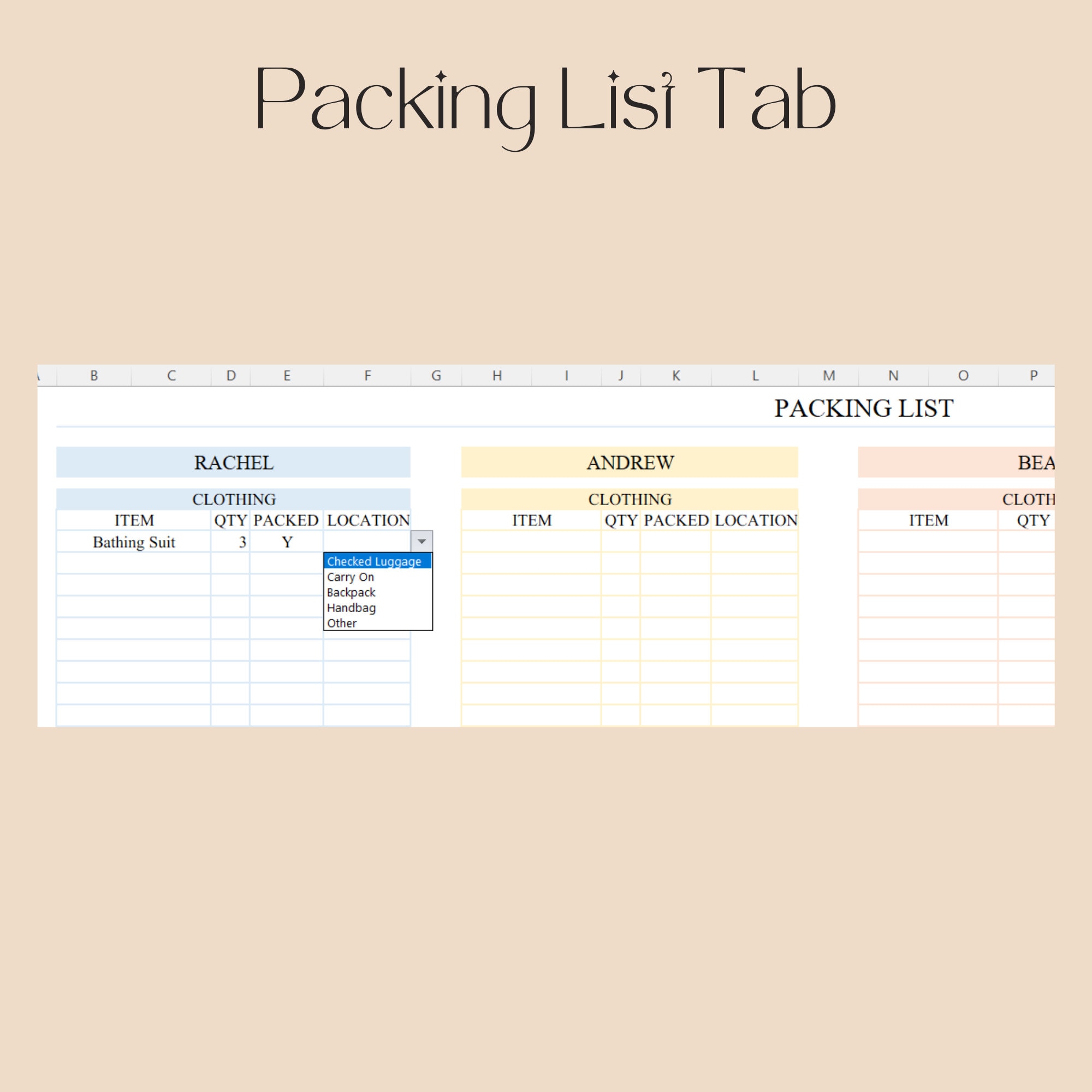 Travel Planner Excel Template Travel Budget Spreadsheet Travel