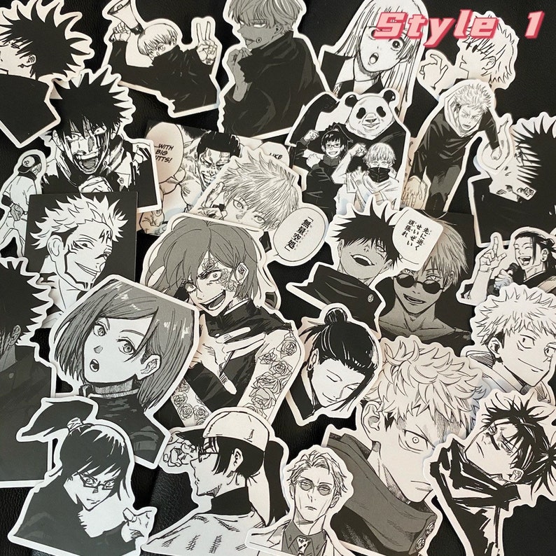 Jujutsu Kaisen stickers 50 assorted jujutsu kaisen manga Etsy