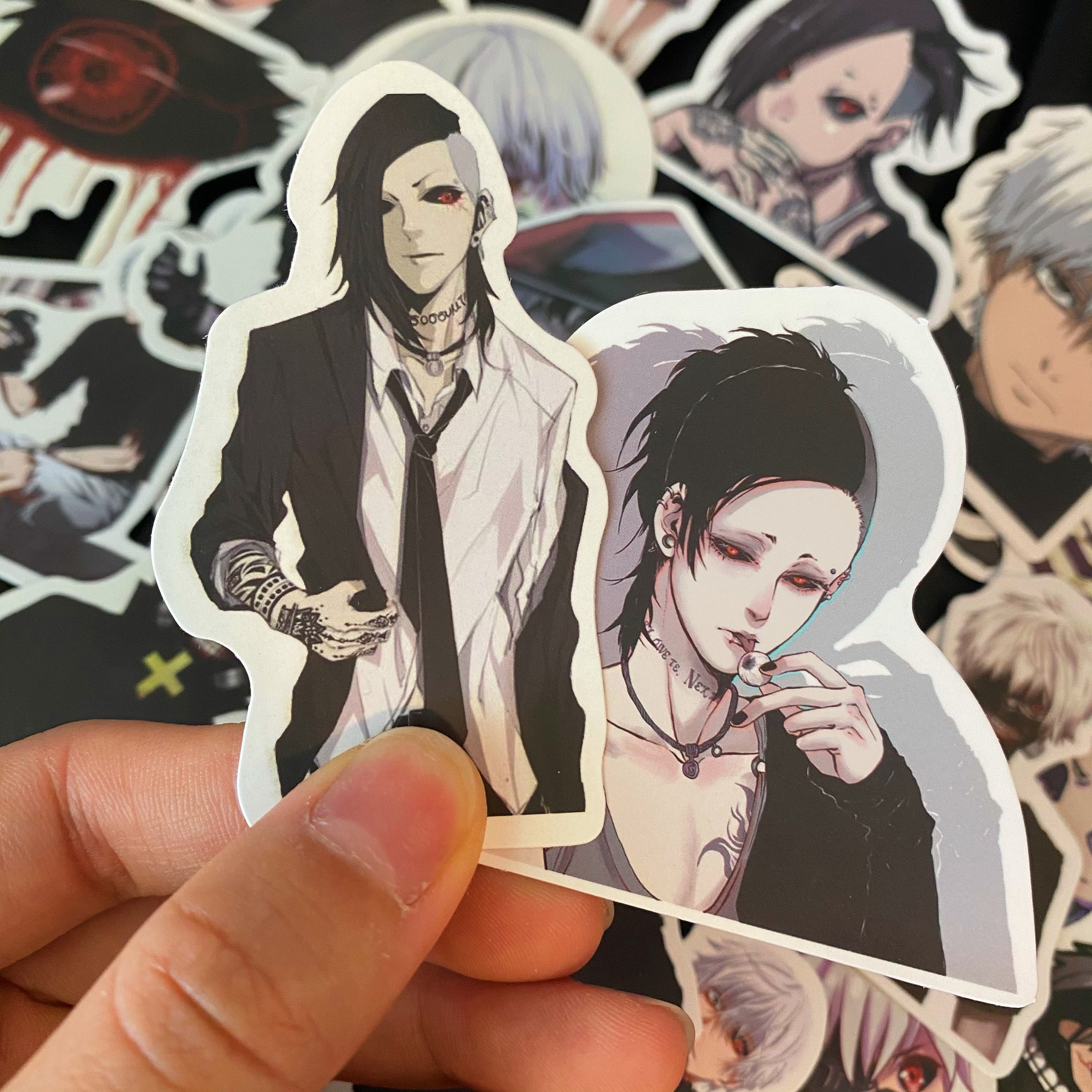 tokyo ghoul stickers 50 diverse stickers etsy