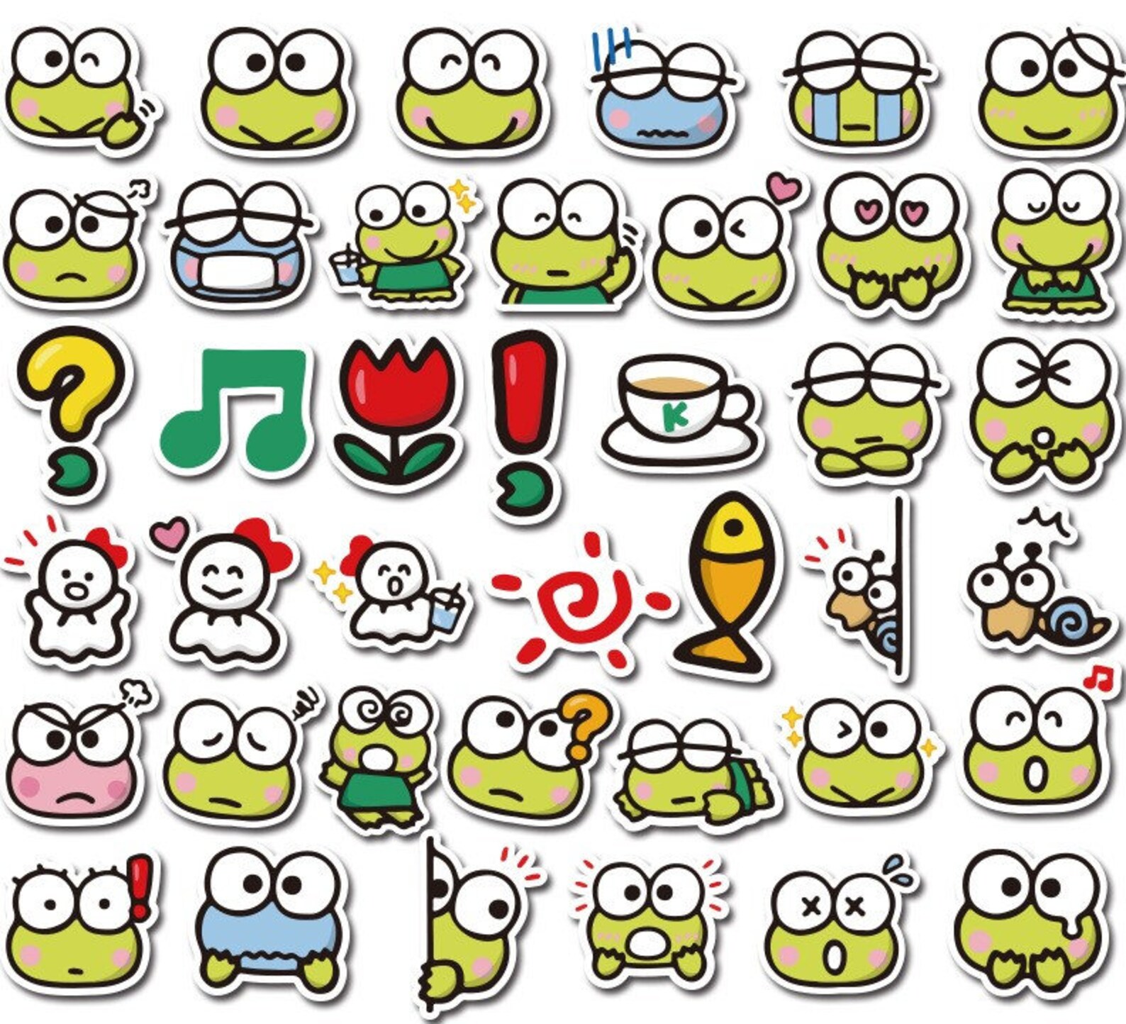 CINNAMOROLL Stickers Keroppi stickers Etsy