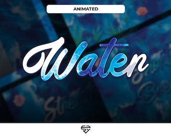 ANIMATED Water Stream Pack - (Screens, Panels, Webcam, Alerts, Transition, Header)