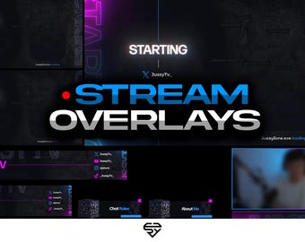 Custom Stream Pack | Animated| Overlay, Panels, Alerts & more