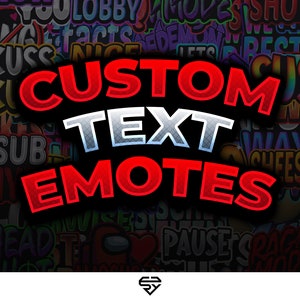 Custom made text emotes | For Streaming, Discord and co.