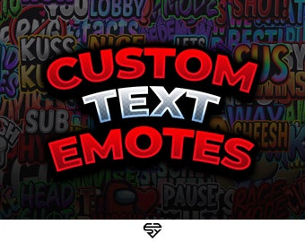 Custom made text emotes | For Streaming, Discord and co.