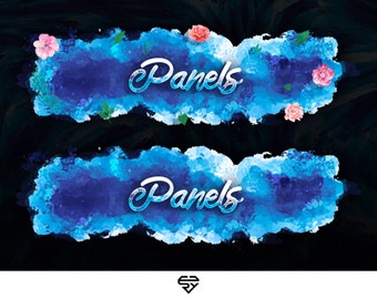 Twitch Panels - Water Theme | P2U | Instant Delivery