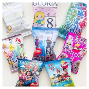 Confezione Porta Patatine Personalizzata 1pz - Gadget - Regalini - Compleanno - Festa a tema - Bambini - Party Kit - Allestimento a tema
