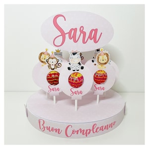 Chupa Chups Personalizzati - Base Opzionale - Lecca Lecca - Torta - Compleanno - Festa a Tema - Allestimento