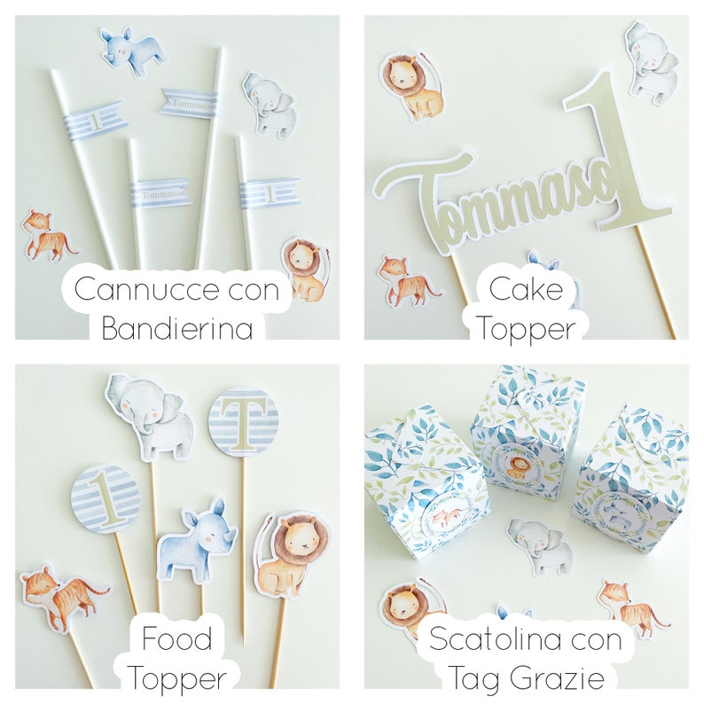 Componi il tuo Party Kit Compleanno Personalizzato Festa a Tema Allestimento Kids Box Stampato immagine 6