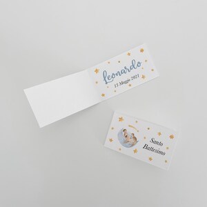 Tag Rettangolari Pieghevoli 9pz - Bigliettini - Bomboniere - Nascita - Battesimo - Compleanno - Personalizzabili - Animali Dormienti
