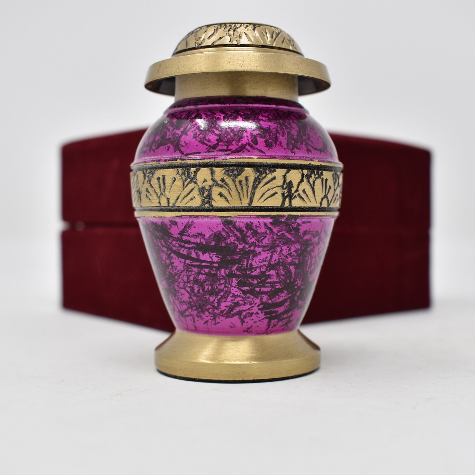 Memorial Mini Keepsake Urn Handcrafted Engraved with Unique Etsy