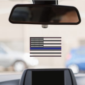 Police flag car air freshener