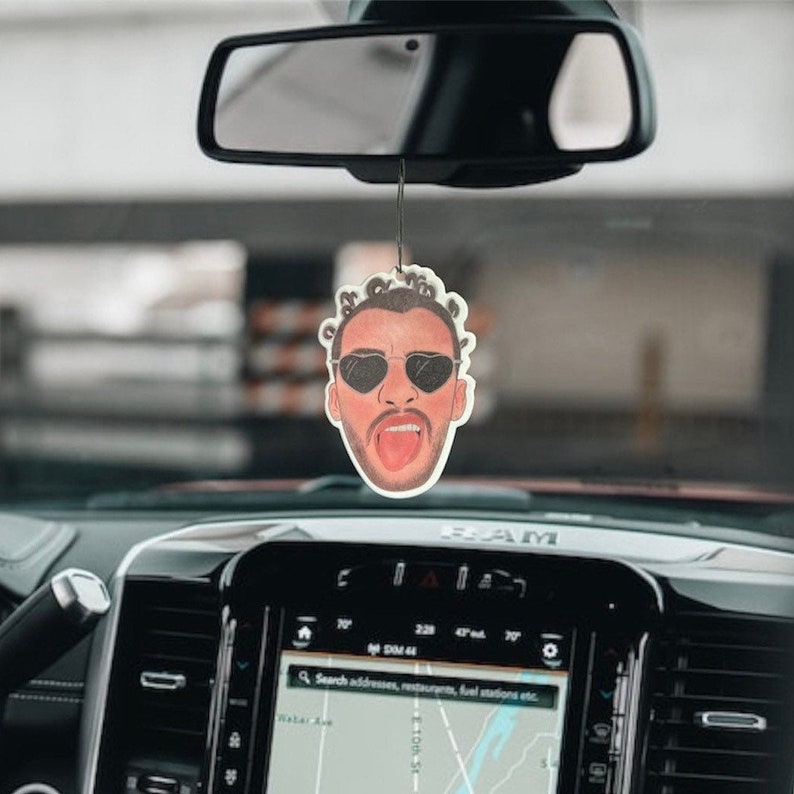 Bad Bunny Car Air Freshener Bad Bunny Fan Gift Car Accessories Etsy