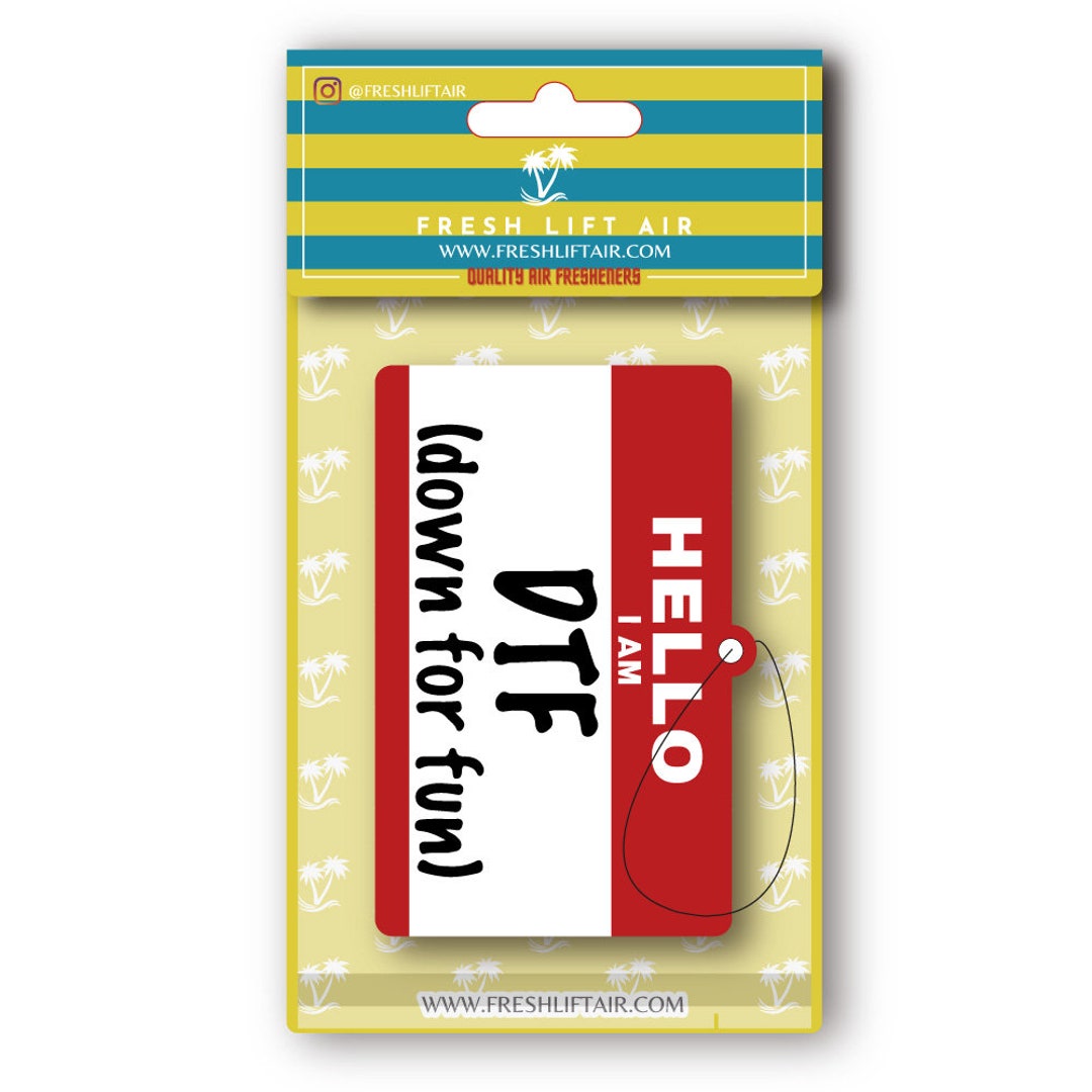 Funny Car Accessories Hello I Am Dtf Air Freshener Funny Gifts Etsy
