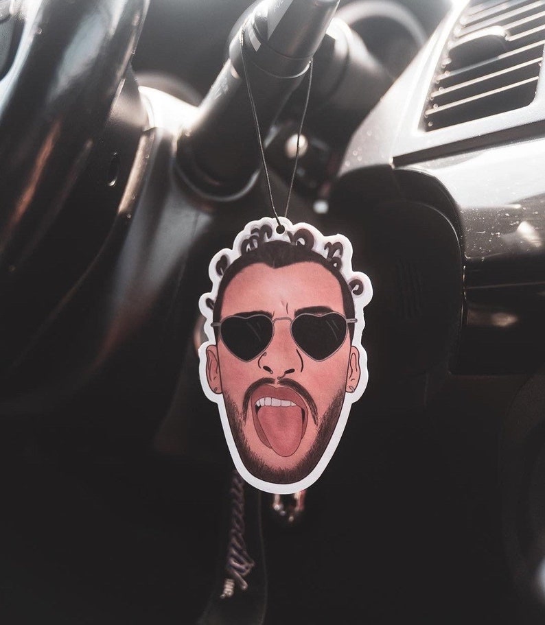 Bad Bunny Car Air Freshener Bad Bunny Fan Gift Car Accessories Etsy