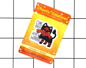 Fire Type Kitten | Chaotic Creatures Shiny Chance Sticker