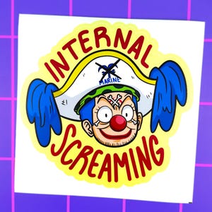 Internally Screaming | Large Vinyl Clown Pirate Anime Decal
