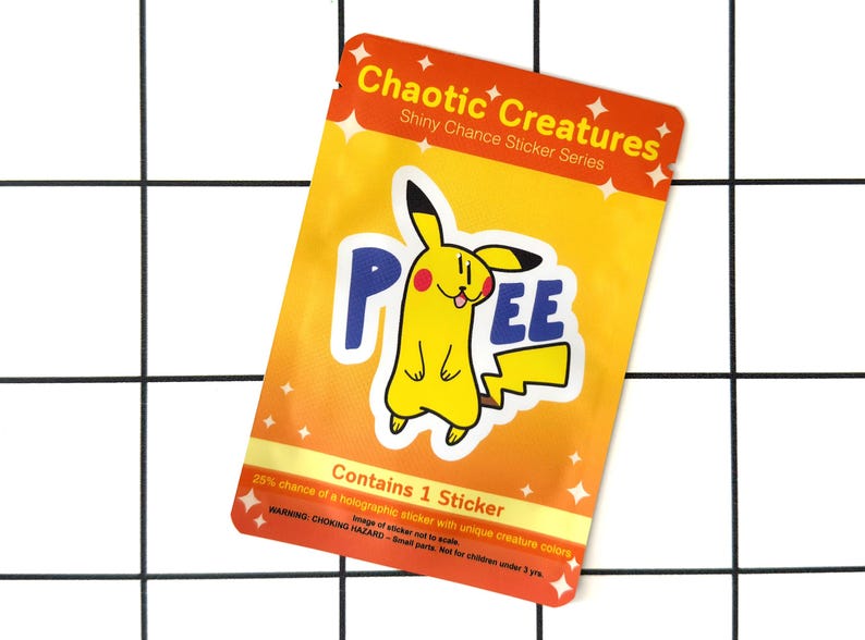 Electric Type Rat | Chaotic Creatures Shiny Chance Sticker image 1