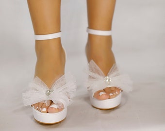 Block heel, Wedding Shoes, Bridal shoes, Women's Wedding Shoes, Wedding Heels, Bridal shoes, Wedding Bride shoes, Bride Platform Shoes
