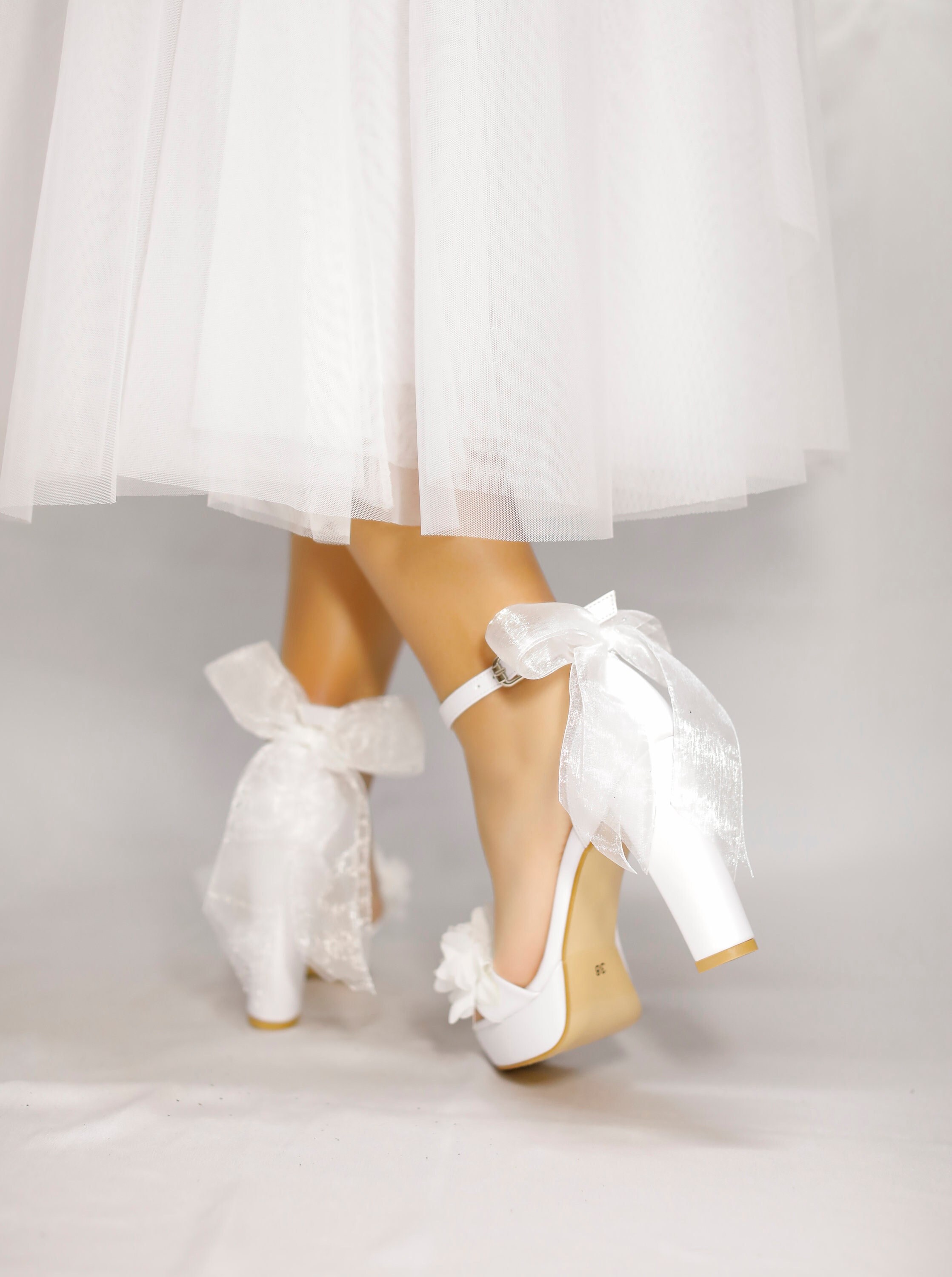 platform block heels for wedding