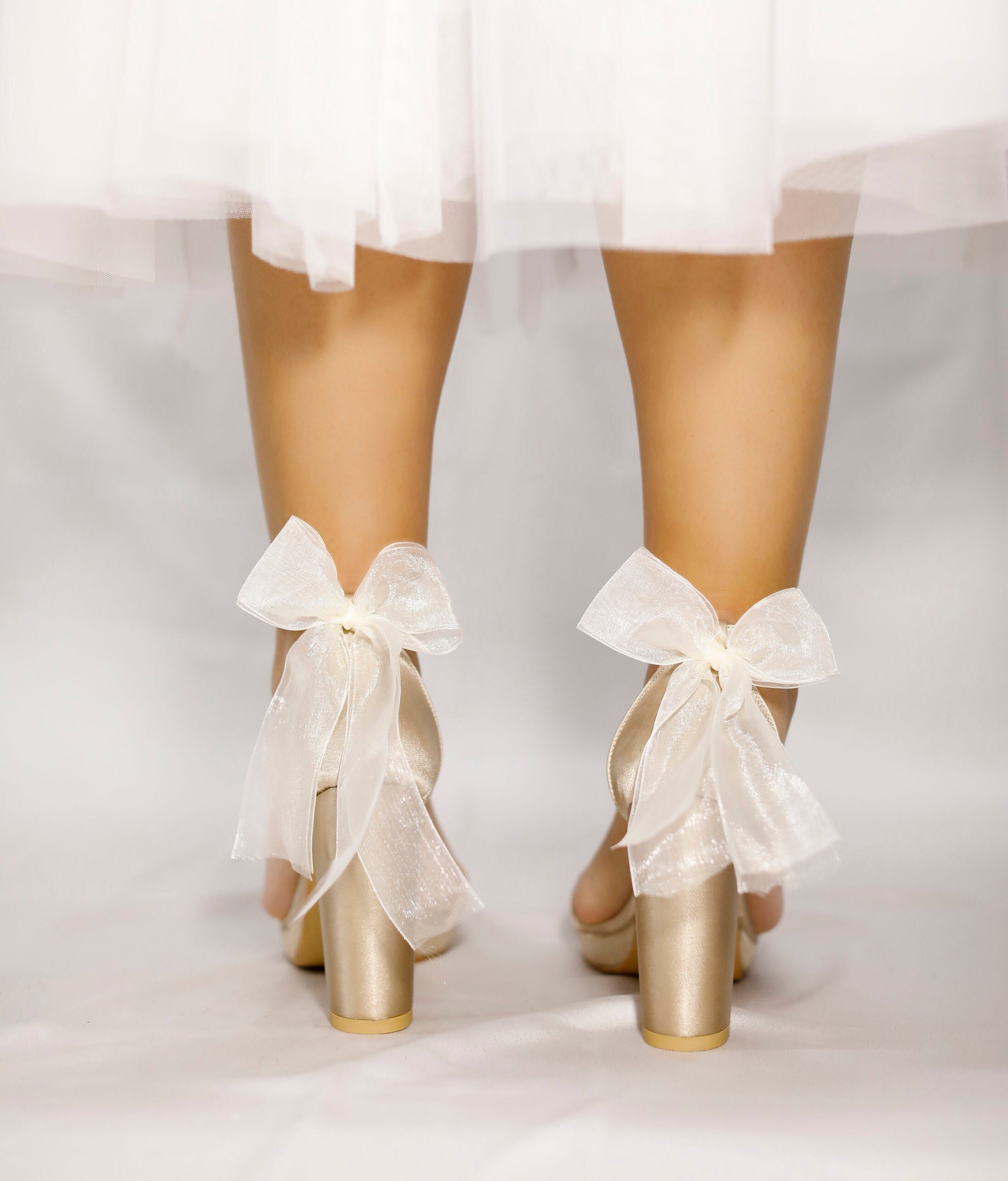 ribbon sandals heels