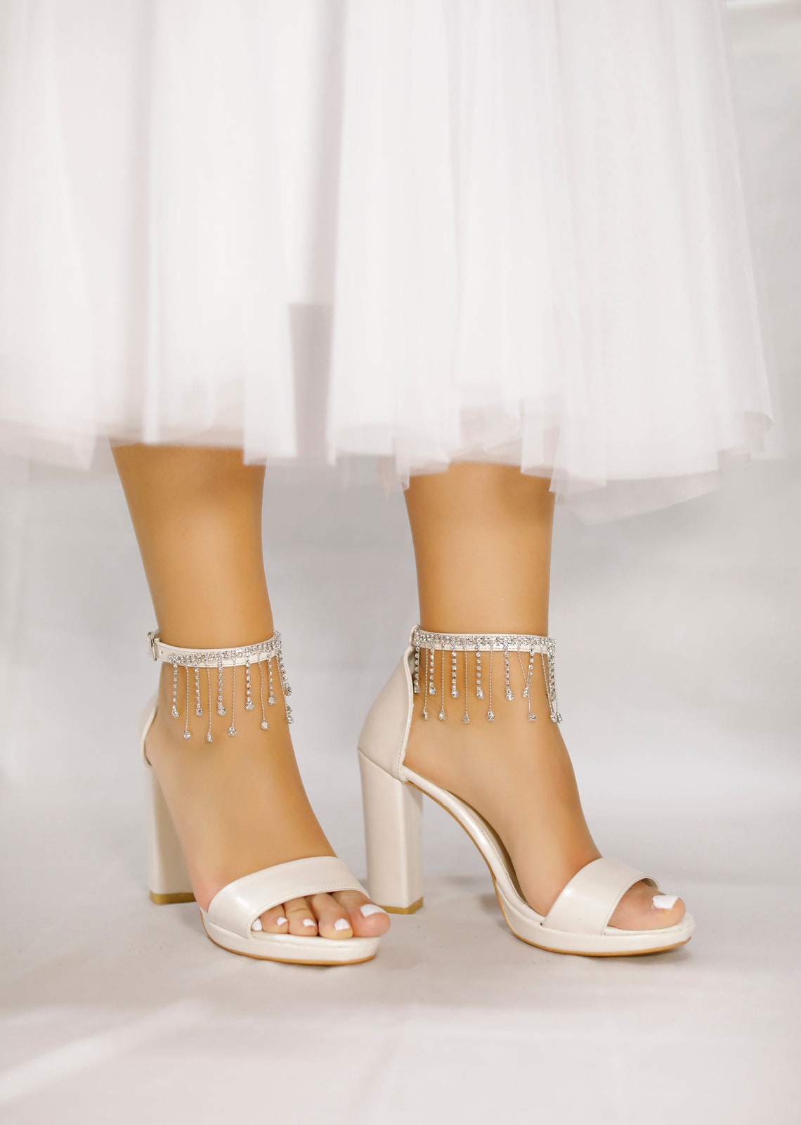 block bridal shoes
