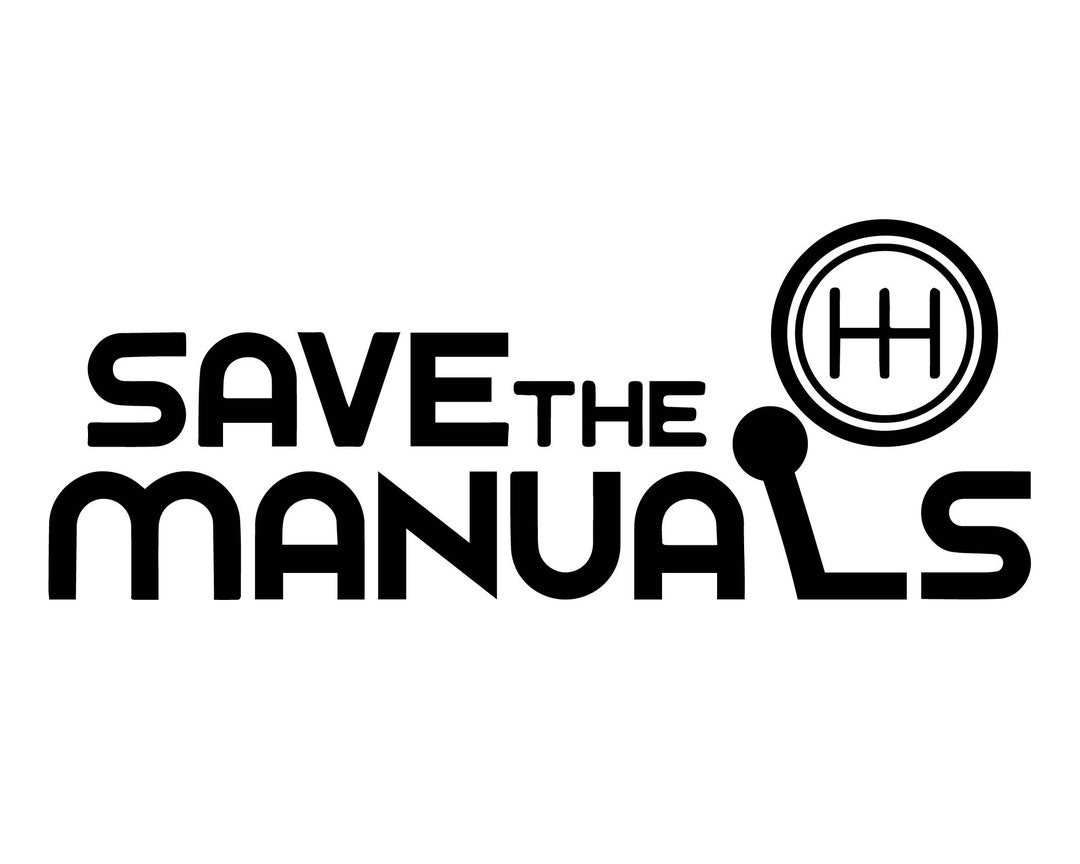 Save the Manuals Decal Etsy