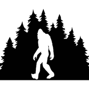 BOGFOOT and Trees Decal