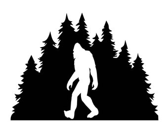 BOGFOOT and Trees Decal