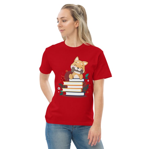 Dog Likes Books Shirt T Shirt for Her 