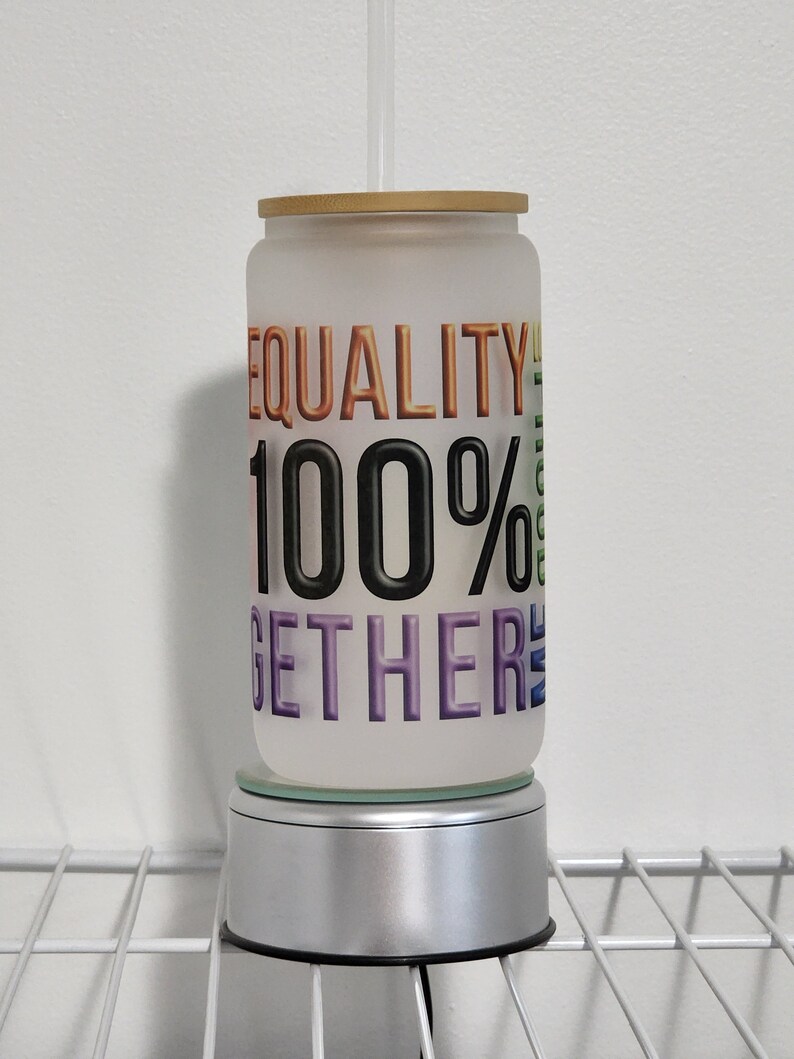 Pride LGBTQ Libbey Glass Beer Can 16 Oz Etsy