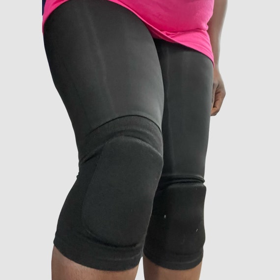 Built-in Knee Pads High Waisted Leggings Woman Construction Legging Woman  in Trades No Plumbers Crack 