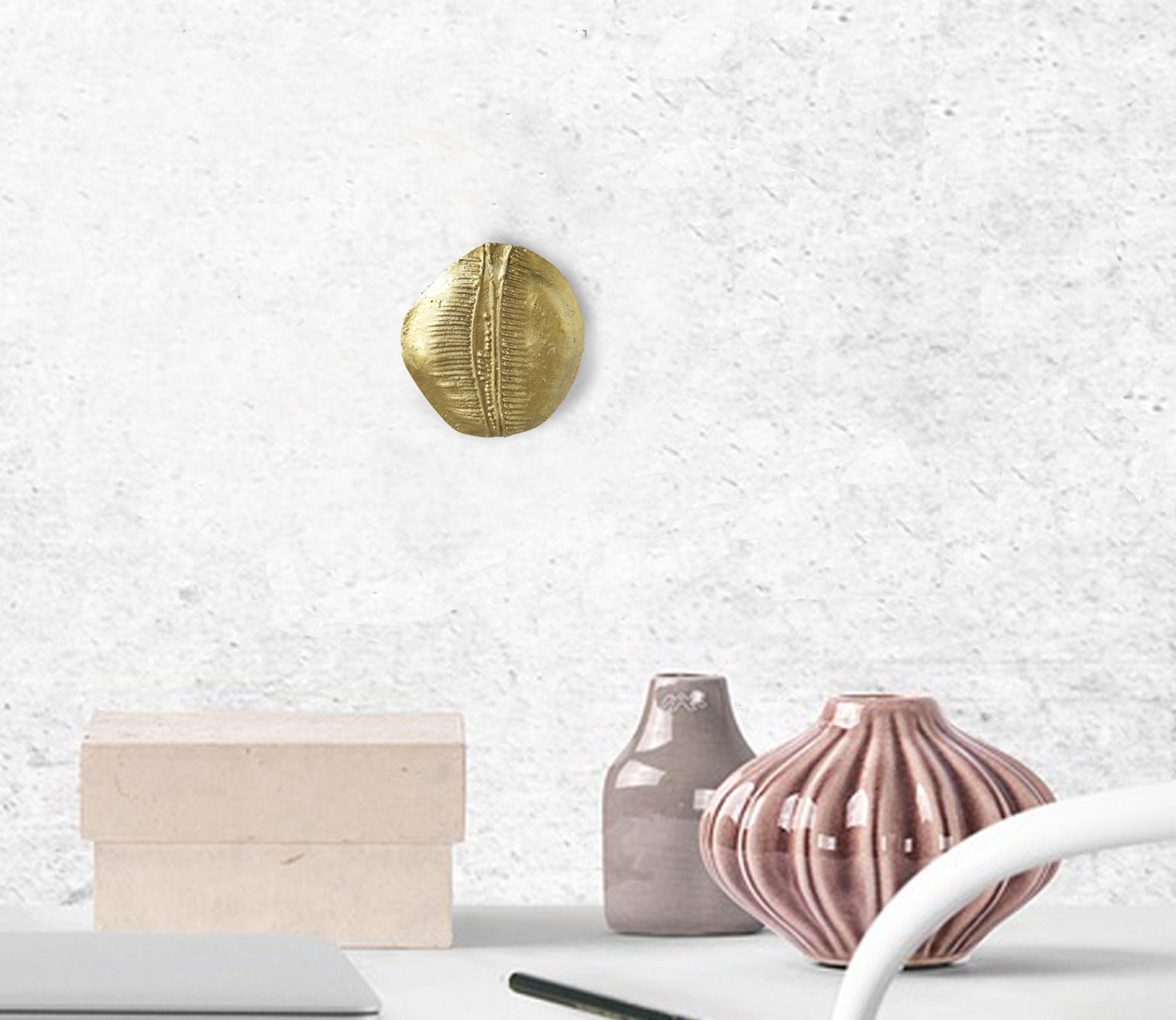 Concrete gold coin wall sculpture art Gold decortion art Etsy