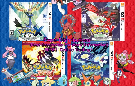 Pokemon Event Distribution X Y Omega Ruby Alpha Sapphire Etsy