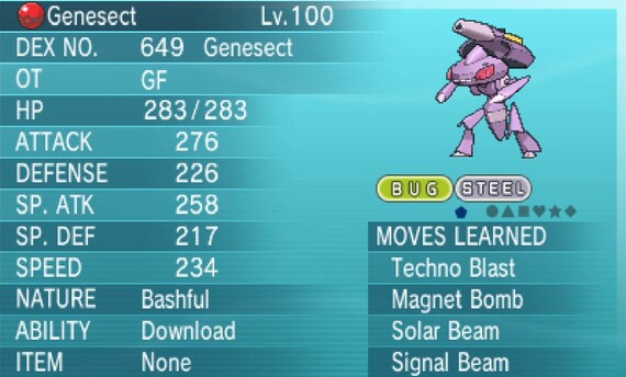 Gf Genesect Event Pokemon X Y Omega Ruby Alpha Sapphire Sun Etsy Gf Genesect Event Pokemon X Y Omega Ruby Alpha Sapphire Sun Etsy
